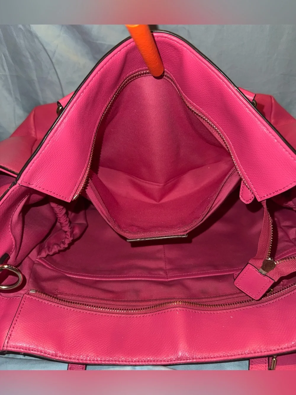 Coach crossgrain leather